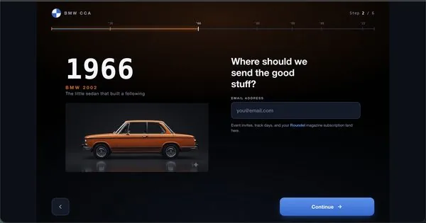 Onboarding step, 1966